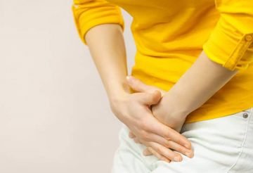 woman having vaginal pain