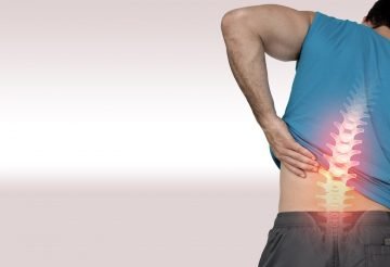 man with back pain
